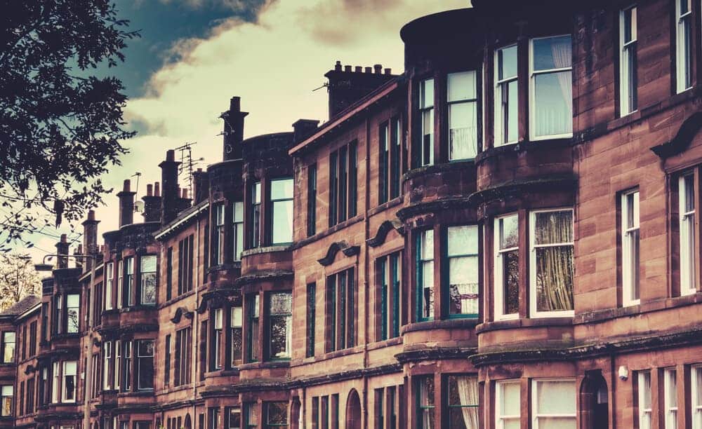 A Row Of Houses In Shinfield